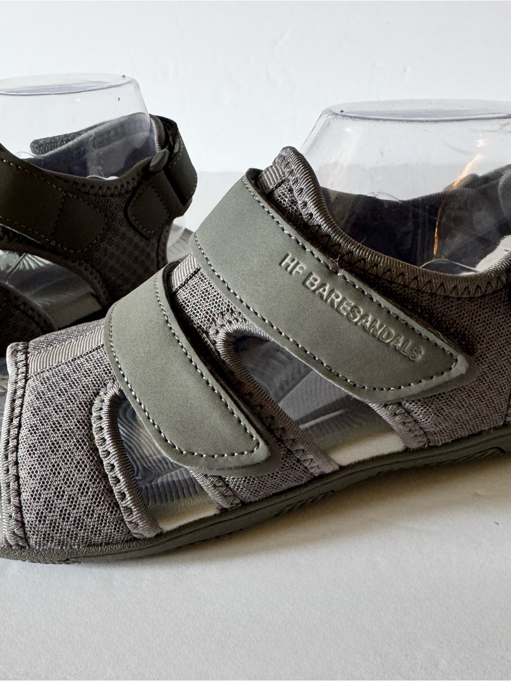 Healthy Freedom Baresandals Women's 7.5 Men's 5.5 Gray Mesh Sport Sandals EUC